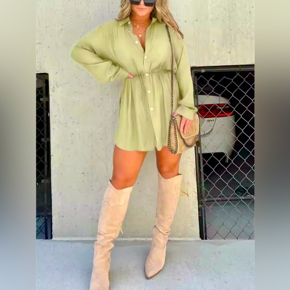 ❣️ NEW Solid Color Long Sleeved Romper jumpsuit shorts - Picture 2 of 5